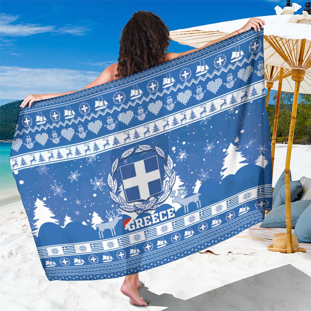 Greece Christmas Sarong Coat Of Arms Kala Cristouyenna