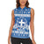 Greece Christmas Women Sleeveless Polo Shirt Coat Of Arms Kala Cristouyenna - Wonder Print Shop