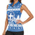 Greece Christmas Women Sleeveless Polo Shirt Coat Of Arms Kala Cristouyenna - Wonder Print Shop