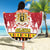 Belgium Christmas Beach Blanket Coat Of Arms Vrolijk Kerstfeest - Wonder Print Shop