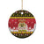 Belgium Christmas Ceramic Ornament Coat Of Arms Vrolijk Kerstfeest - Wonder Print Shop