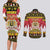 Belgium Christmas Couples Matching Long Sleeve Bodycon Dress and Long Sleeve Button Shirt Coat Of Arms Vrolijk Kerstfeest - Wonder Print Shop