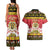 Belgium Christmas Couples Matching Tank Maxi Dress and Hawaiian Shirt Coat Of Arms Vrolijk Kerstfeest - Wonder Print Shop