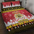 Belgium Christmas Quilt Bed Set Coat Of Arms Vrolijk Kerstfeest - Wonder Print Shop