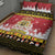 Belgium Christmas Quilt Bed Set Coat Of Arms Vrolijk Kerstfeest - Wonder Print Shop