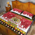 Belgium Christmas Quilt Bed Set Coat Of Arms Vrolijk Kerstfeest - Wonder Print Shop