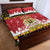 Belgium Christmas Quilt Bed Set Coat Of Arms Vrolijk Kerstfeest - Wonder Print Shop