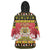 Belgium Christmas Wearable Blanket Hoodie Coat Of Arms Vrolijk Kerstfeest - Wonder Print Shop