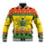 Ghana Christmas Baseball Jacket Coat Of Arms Afishapa - Wonder Print Shop