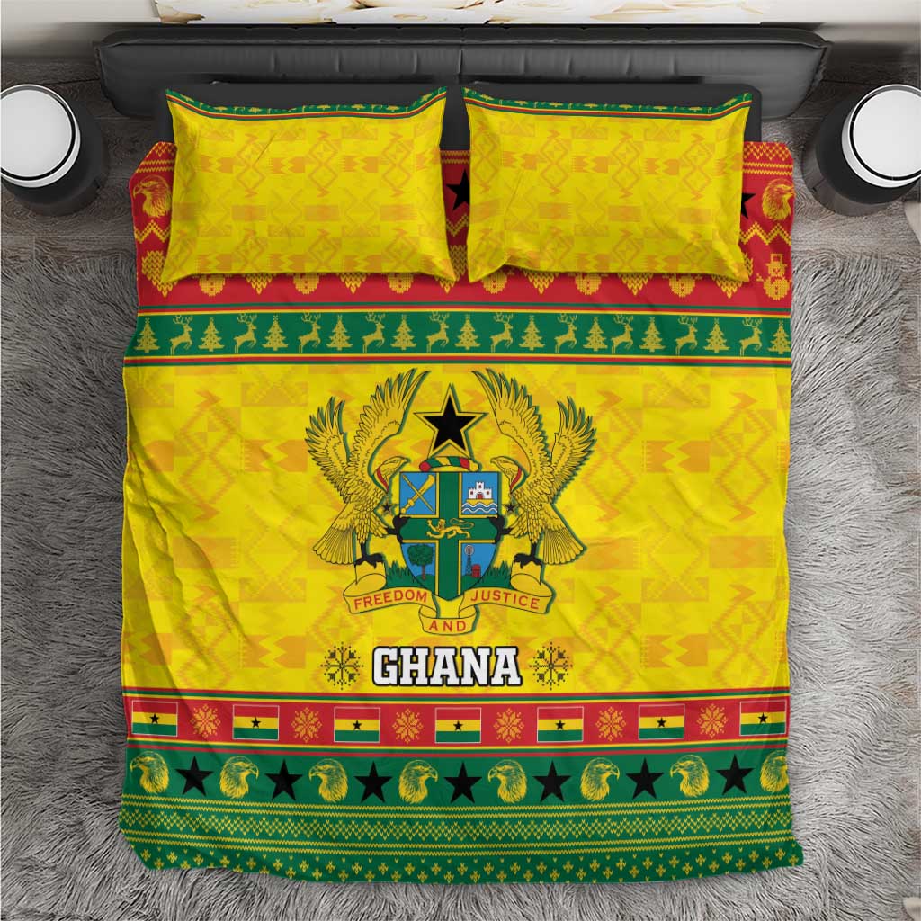 Ghana Christmas Bedding Set Coat Of Arms Afishapa - Wonder Print Shop