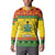 Ghana Christmas Button Sweatshirt Coat Of Arms Afishapa - Wonder Print Shop