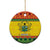 Ghana Christmas Ceramic Ornament Coat Of Arms Afishapa - Wonder Print Shop