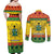 Ghana Christmas Couples Matching Off Shoulder Maxi Dress and Long Sleeve Button Shirt Coat Of Arms Afishapa - Wonder Print Shop