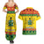 Ghana Christmas Couples Matching Summer Maxi Dress and Hawaiian Shirt Coat Of Arms Afishapa - Wonder Print Shop