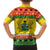 Ghana Christmas Family Matching Long Sleeve Bodycon Dress and Hawaiian Shirt Coat Of Arms Afishapa - Wonder Print Shop