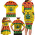 Ghana Christmas Family Matching Long Sleeve Bodycon Dress and Hawaiian Shirt Coat Of Arms Afishapa - Wonder Print Shop