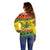 Ghana Christmas Off Shoulder Sweater Coat Of Arms Afishapa - Wonder Print Shop