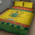 Ghana Christmas Quilt Bed Set Coat Of Arms Afishapa - Wonder Print Shop