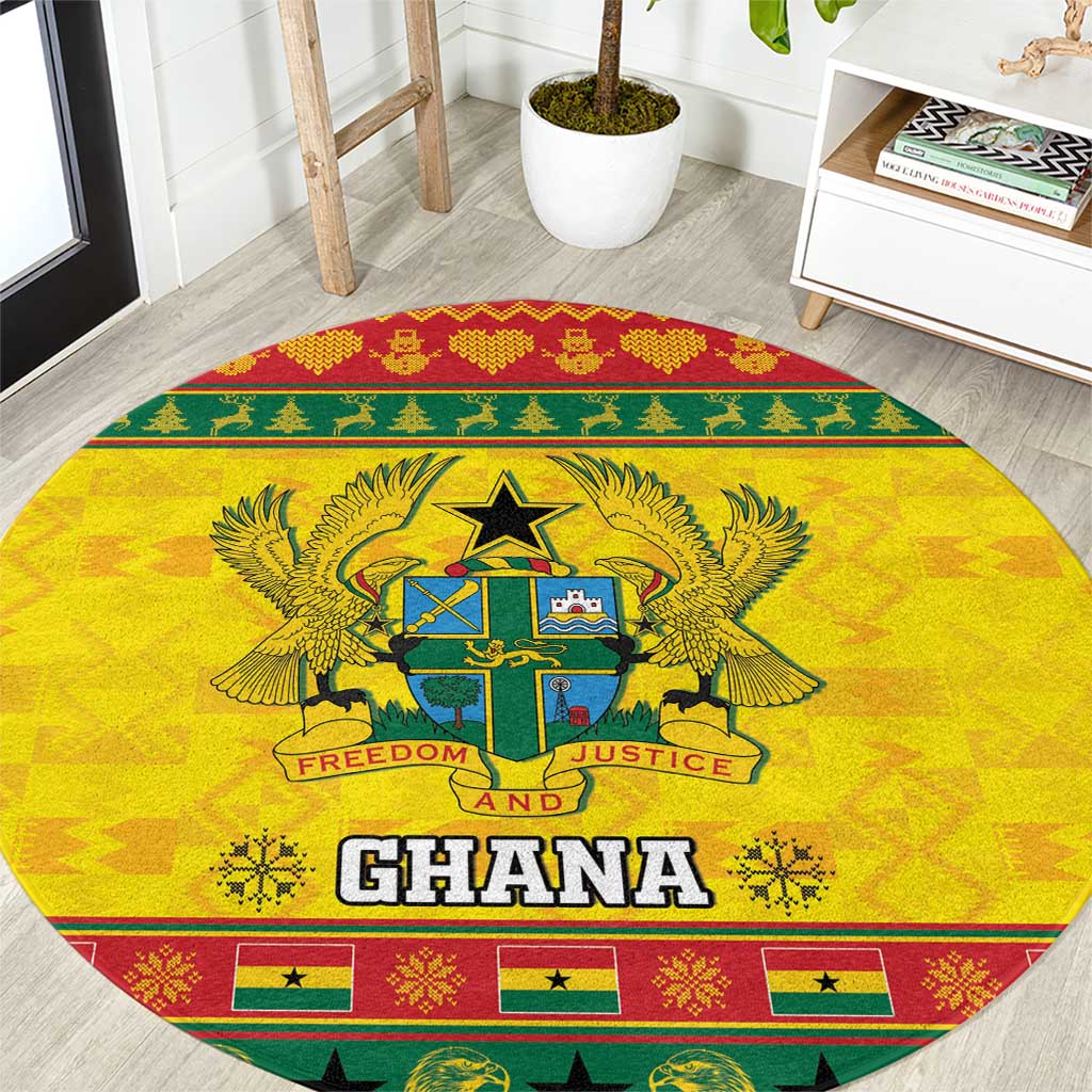 Ghana Christmas Round Carpet Coat Of Arms Afishapa