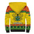 Ghana Christmas Sherpa Hoodie Coat Of Arms Afishapa - Wonder Print Shop