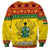 Ghana Christmas Sweatshirt Coat Of Arms Afishapa - Wonder Print Shop