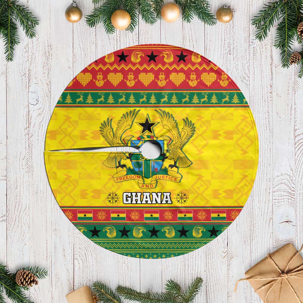 Ghana Christmas Tree Skirt Coat Of Arms Afishapa - Wonder Print Shop