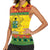 Ghana Christmas Women Sleeveless Polo Shirt Coat Of Arms Afishapa - Wonder Print Shop