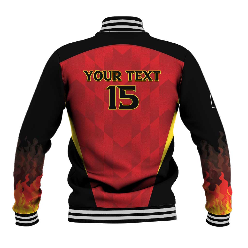Custom Belgium Football 2026 Baseball Jacket Red Devils Pride - Wonder Print Shop