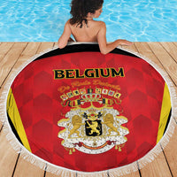 Belgium Football 2026 Beach Blanket Red Devils Pride - Wonder Print Shop