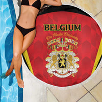 Belgium Football 2026 Beach Blanket Red Devils Pride - Wonder Print Shop