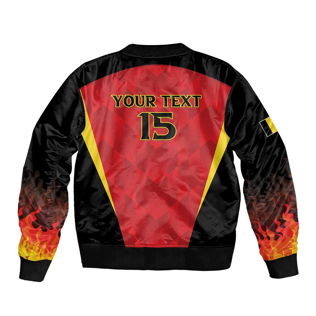Custom Belgium Football 2026 Bomber Jacket Red Devils Pride - Wonder Print Shop