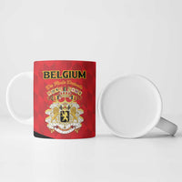 Custom Belgium Football 2026 Ceramic Mug Red Devils Pride - Wonder Print Shop