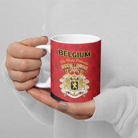 Custom Belgium Football 2026 Ceramic Mug Red Devils Pride - Wonder Print Shop
