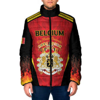 Custom Belgium Football 2026 Padded Jacket Red Devils Pride - Wonder Print Shop