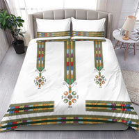Ethiopian Traditional Habesha Costume Bedding Set Cross With Tilet Pattern