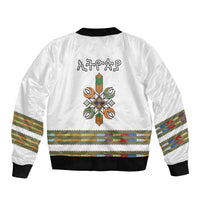 Ethiopian Traditional Habesha Costume Bomber Jacket Cross With Tilet Pattern