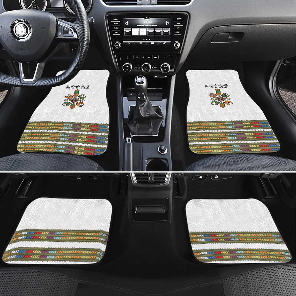 Ethiopian Traditional Habesha Costume Car Mats Cross With Tilet Pattern