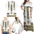 Ethiopian Traditional Habesha Costume Family Matching Off Shoulder Maxi Dress and Hawaiian Shirt Cross With Tilet Pattern