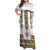 Ethiopian Traditional Habesha Costume Family Matching Off Shoulder Maxi Dress and Hawaiian Shirt Cross With Tilet Pattern