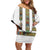 Ethiopian Traditional Habesha Costume Family Matching Off Shoulder Short Dress and Hawaiian Shirt Cross With Tilet Pattern