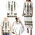 Ethiopian Traditional Habesha Costume Family Matching Puletasi and Hawaiian Shirt Cross With Tilet Pattern