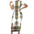 Ethiopian Traditional Habesha Costume Family Matching Short Sleeve Bodycon Dress and Hawaiian Shirt Cross With Tilet Pattern