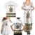 Ethiopian Traditional Habesha Costume Family Matching Summer Maxi Dress and Hawaiian Shirt Cross With Tilet Pattern