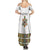 Ethiopian Traditional Habesha Costume Family Matching Summer Maxi Dress and Hawaiian Shirt Cross With Tilet Pattern