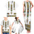 Ethiopian Traditional Habesha Costume Family Matching Tank Maxi Dress and Hawaiian Shirt Cross With Tilet Pattern