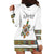 Ethiopian Traditional Habesha Costume Hoodie Dress Cross With Tilet Pattern