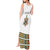 Ethiopian Traditional Habesha Costume Tank Maxi Dress Cross With Tilet Pattern