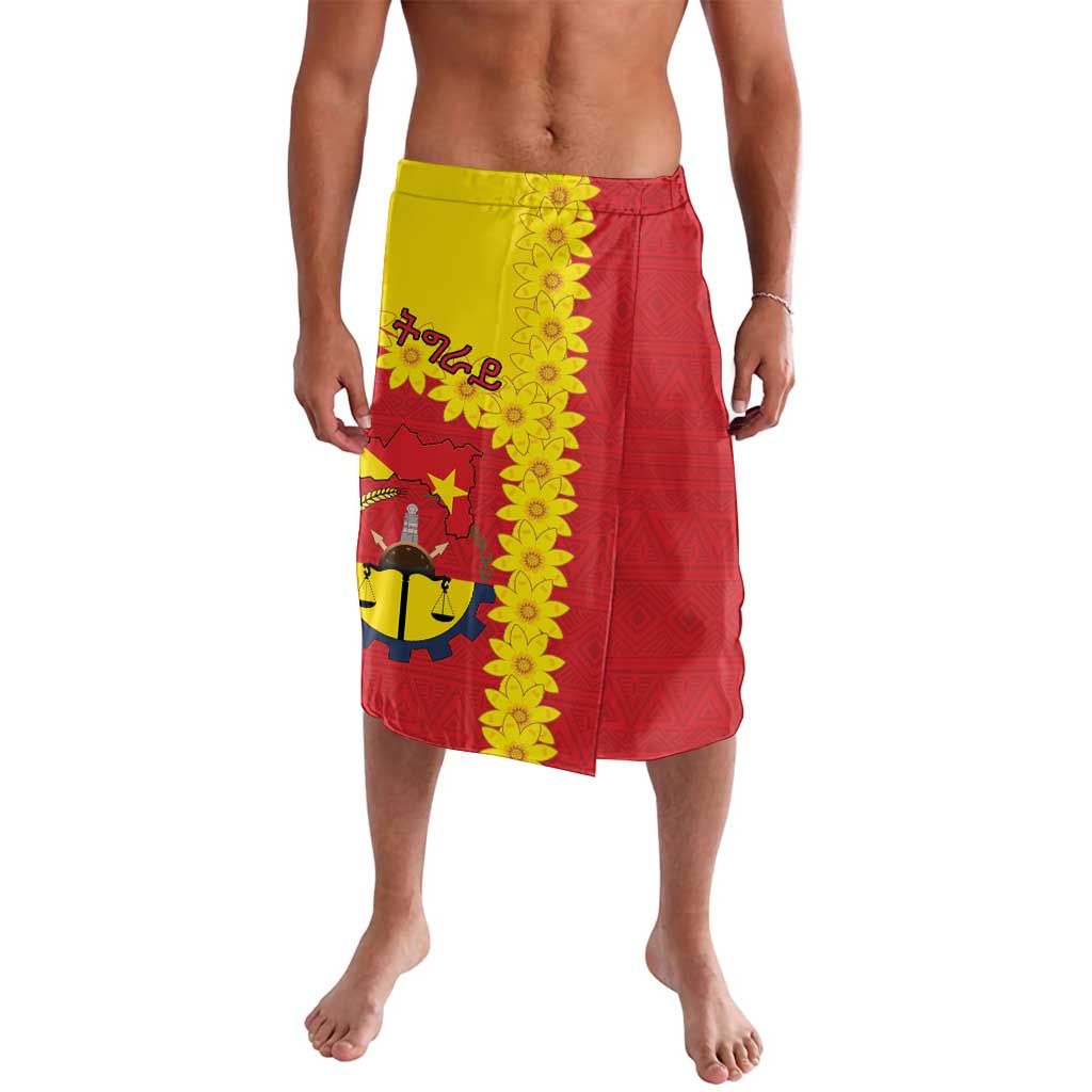 Tigray Region Lavalava Tigray Emblem With Flag Map