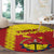 Tigray Region Round Carpet Tigray Emblem With Flag Map