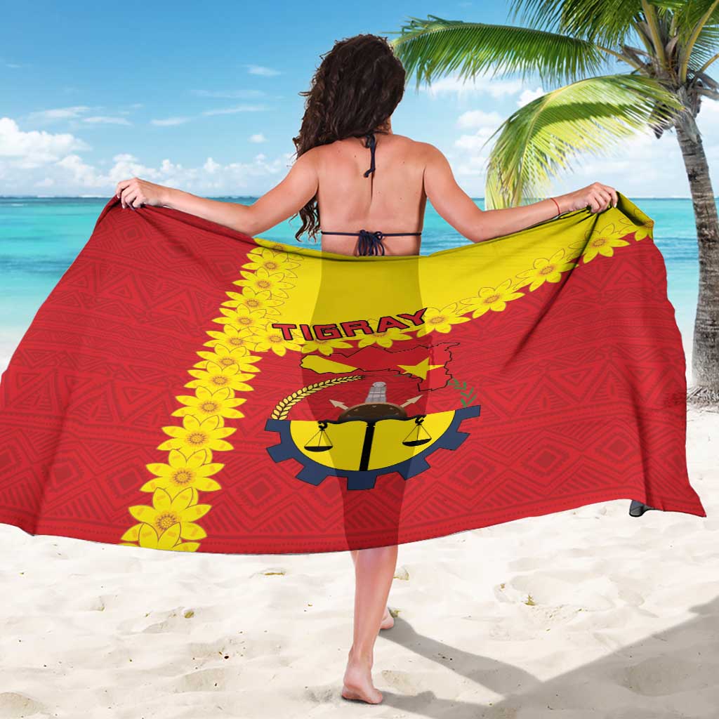Tigray Region Sarong Tigray Emblem With Flag Map